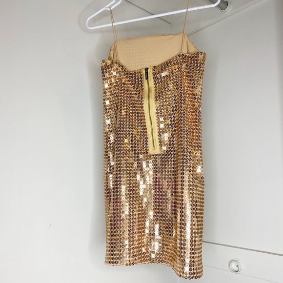 Sequin Gold Dress - worn once - practically new! - Picture 2 of 2